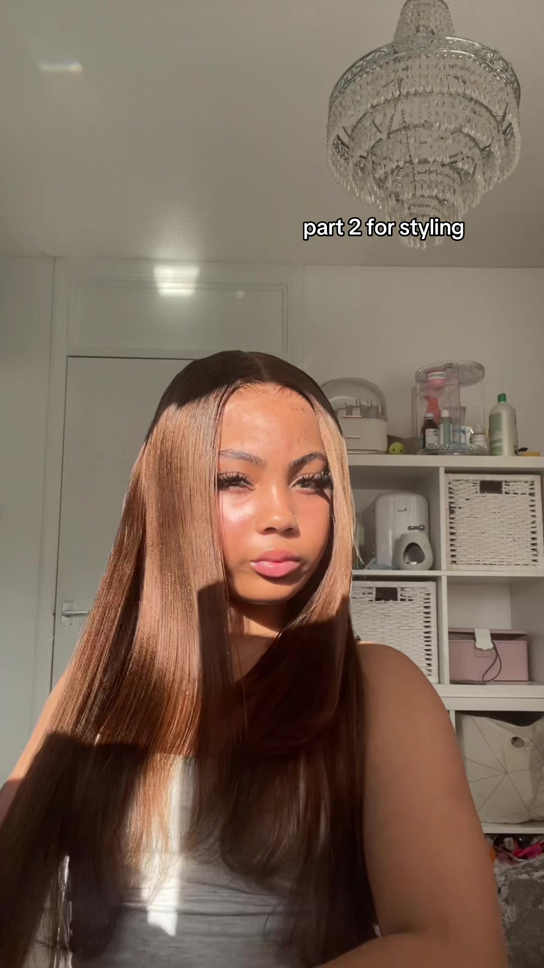 TikTok post by @xoxo.mashhhh for Wavymy Hair. Caption reads: Link in my bio guys for this wig🫶🏽🫶🏽.  ....