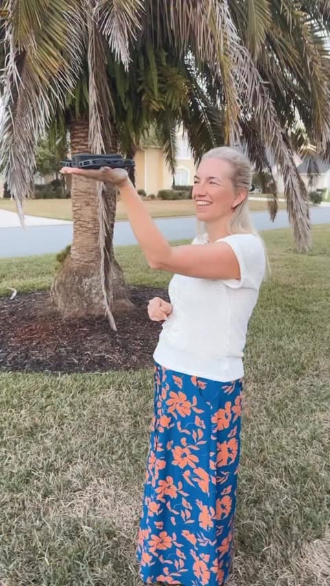 Instagram post by @raisingtwinboys for HOVERAir. Caption reads: [...] his e-bike to walks with the pup, the....