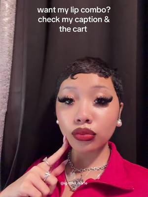 TikTok post by @toki.marie_ for JOOCYEE US. Caption reads: [...] - morphe lip liner : trendsetter @JOOCYEE US....