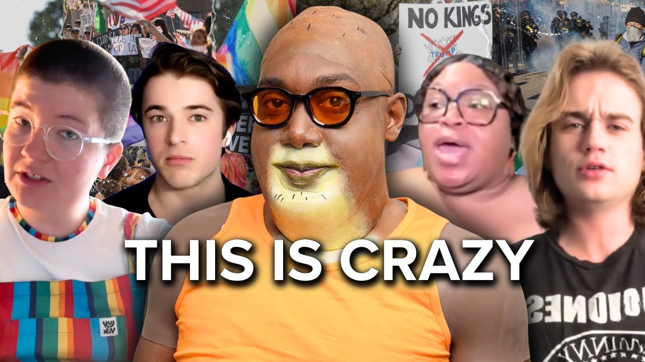 YouTube post by @amirxodom for Morgan & Morgan. Caption reads: Reacting to Insane Woke TikToks Halloween Special....