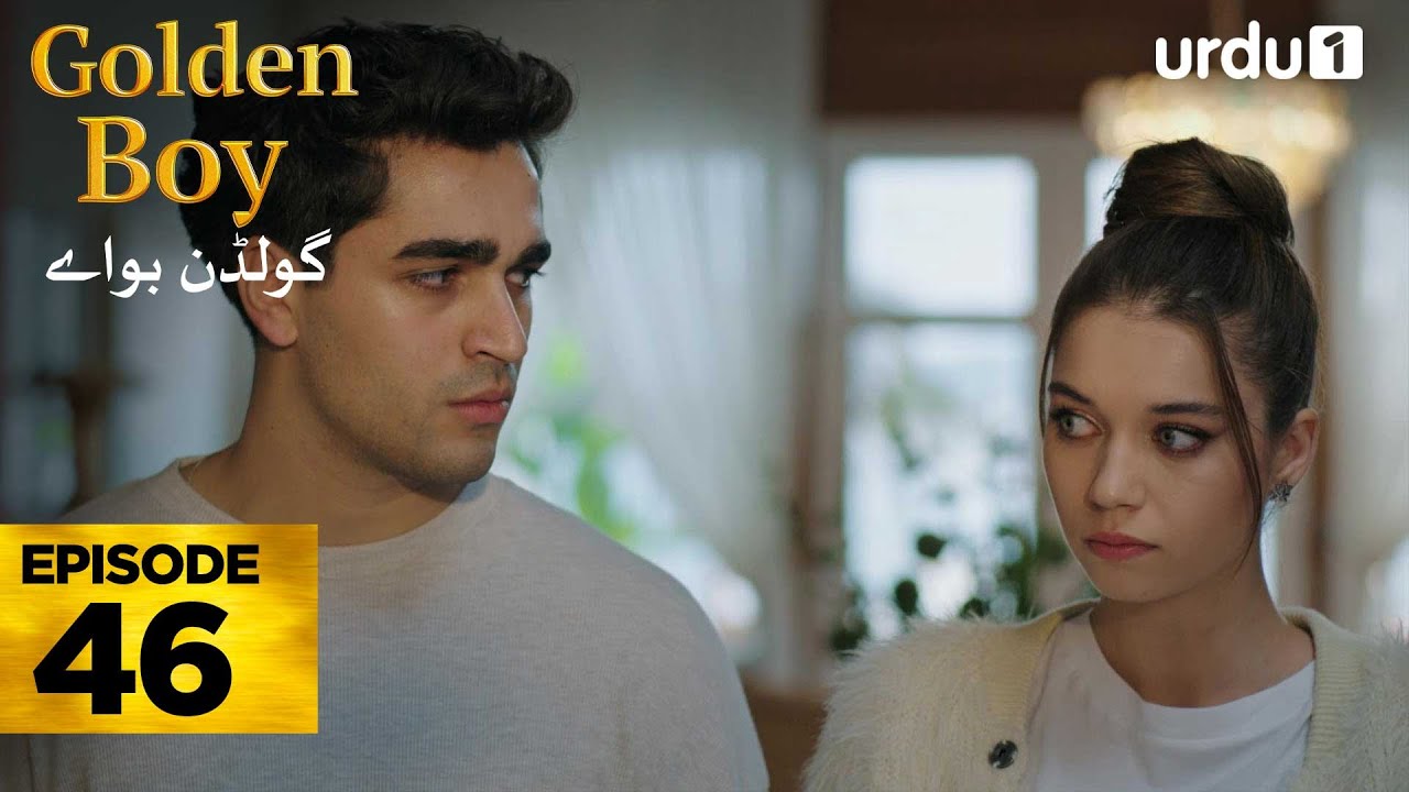 YouTube post by @Urdu1Officialchannel for Dailymotion. Caption reads: Golden Boy Episode 46 | Turkish Drama |  Yali....
