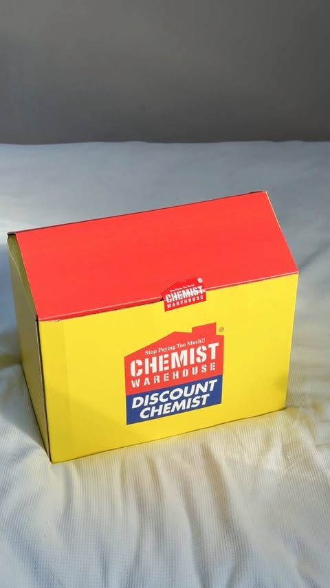 Instagram post by @simonescribes for Chemist Warehouse. Caption reads: Up to 50% off RRP at @chemistwarehouseireland 🥳....