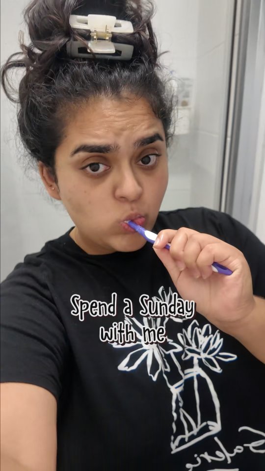 Instagram post by @shazzamataz128 for Chāmpo Haircare. Caption reads: Spend a (VERY) productive Sunday with me 🤪 This....