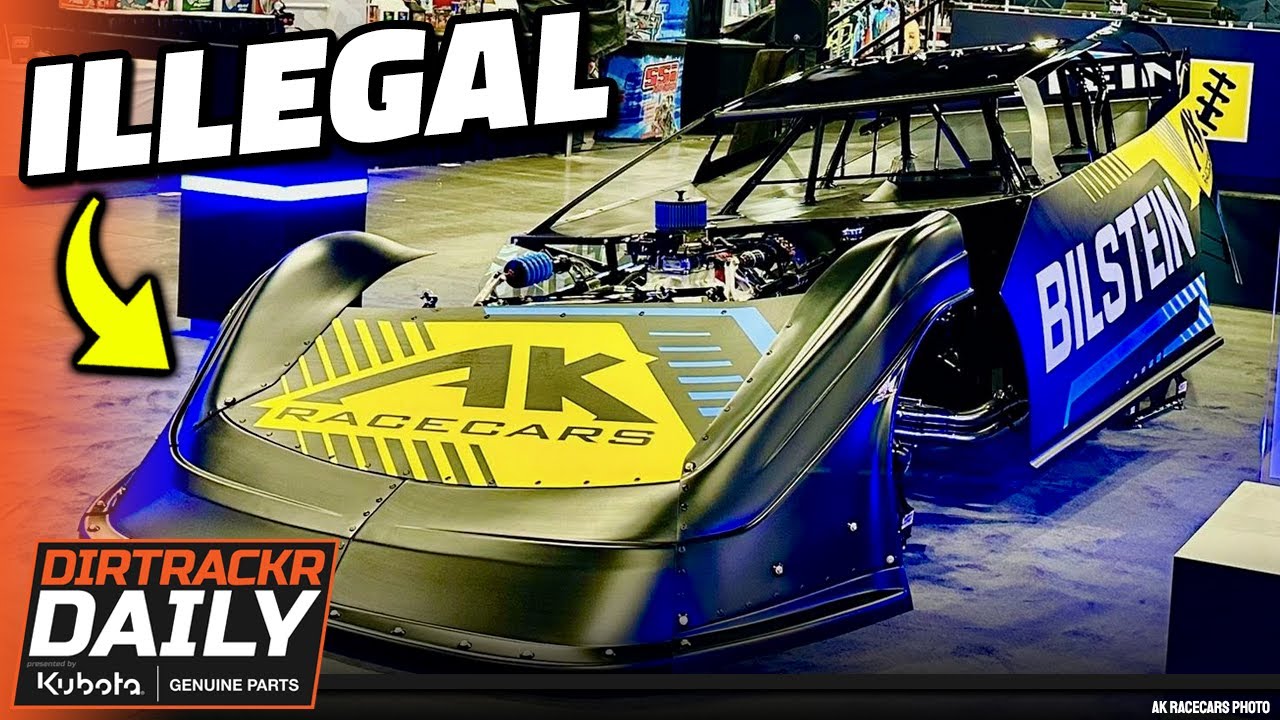 YouTube post by @DIRTRACKR for Eargasm. Caption reads: This car can't race with Lucas or the Outlaws.......