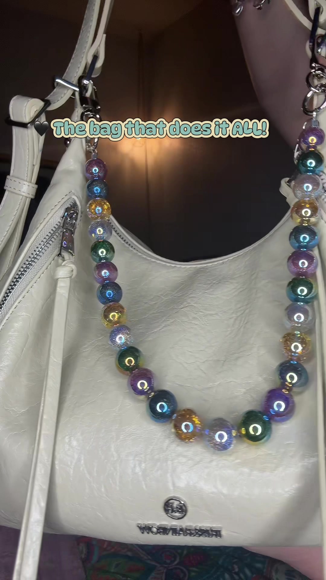 TikTok post by @shantanochaser for Iris And Rainbow. Caption reads: [...] a backpack? @Rainbow Boutique LLC....