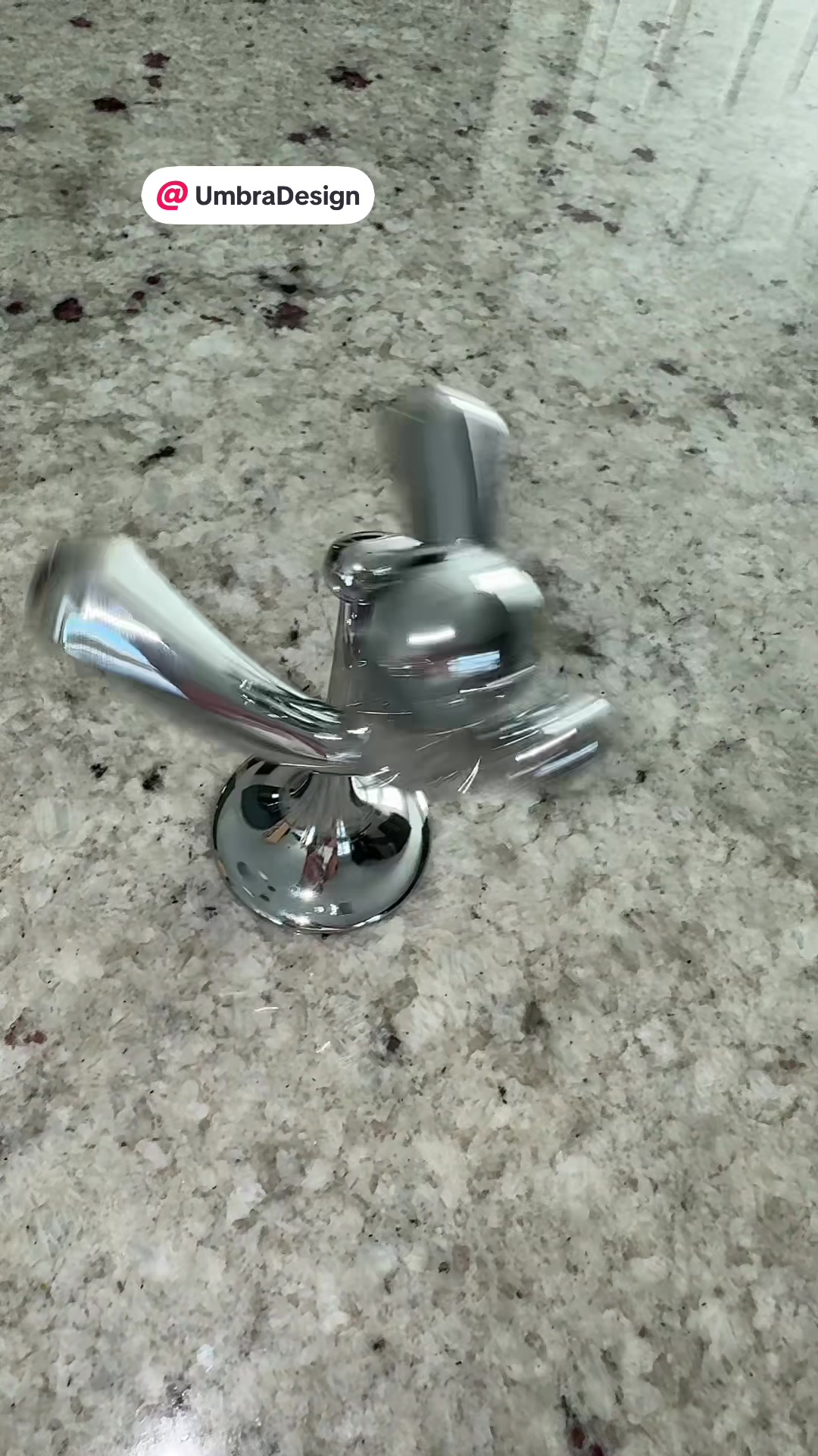 TikTok post by @gabrielav1981 for Umbra. Caption reads: A bottle open everyone should have @Umbra Design....