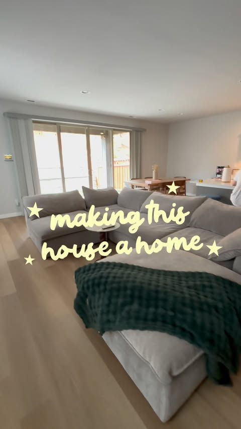 Instagram post by @kelsbreiner for Tumble. Caption reads: Making this house a home ft @tumblerugs 🤭🤌🏼 #ad....