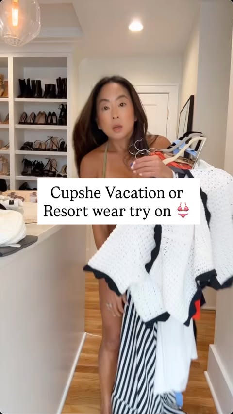 Instagram post by @carriesclosetdiary for Cupshe. Caption reads: [...] vacation please ☀️ When I tell you that....