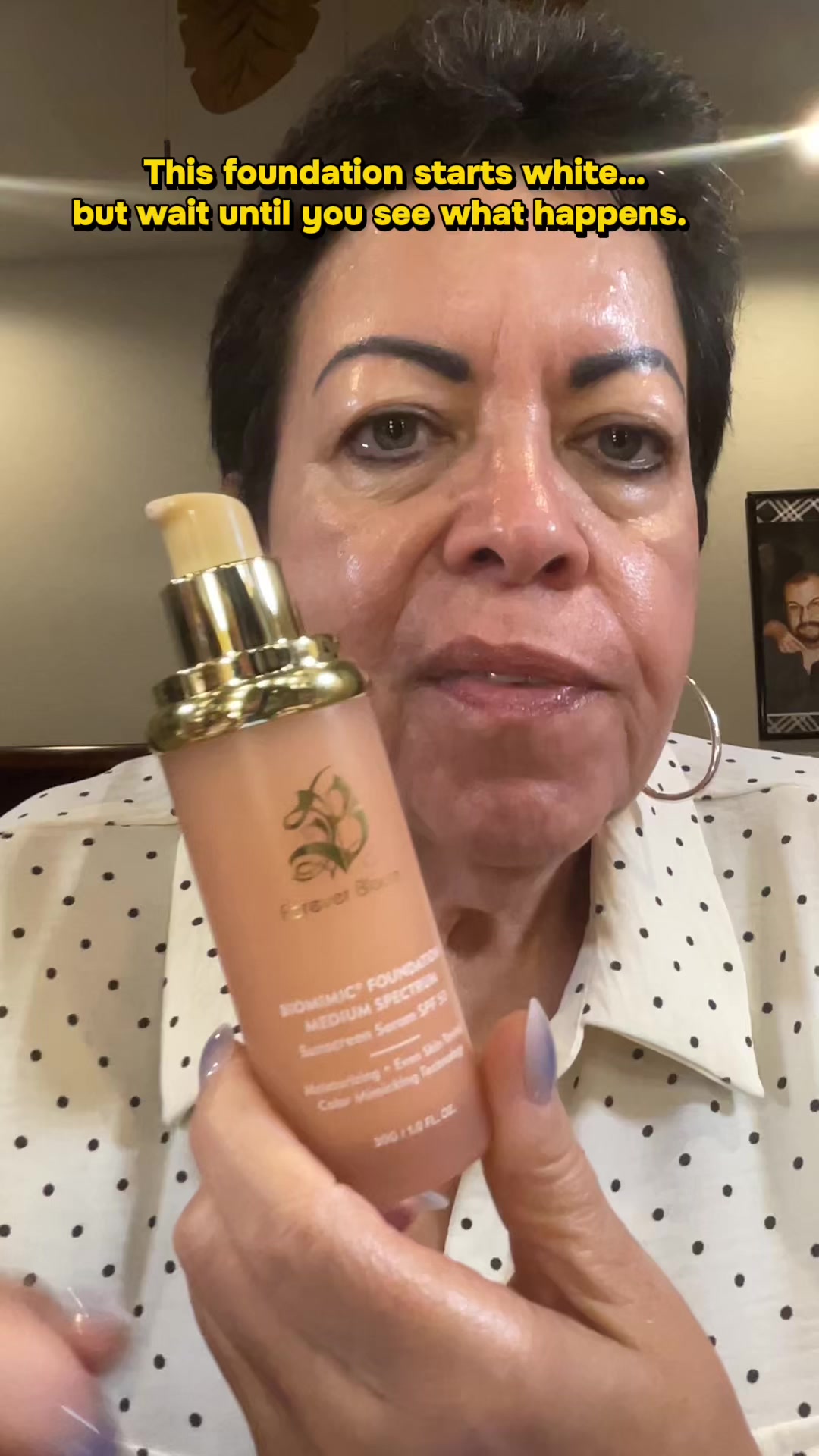 TikTok post by @iluv2eety for Forever Bloom. Caption reads: I finally put the Forever Bloom Biomimic 4-in-1....
