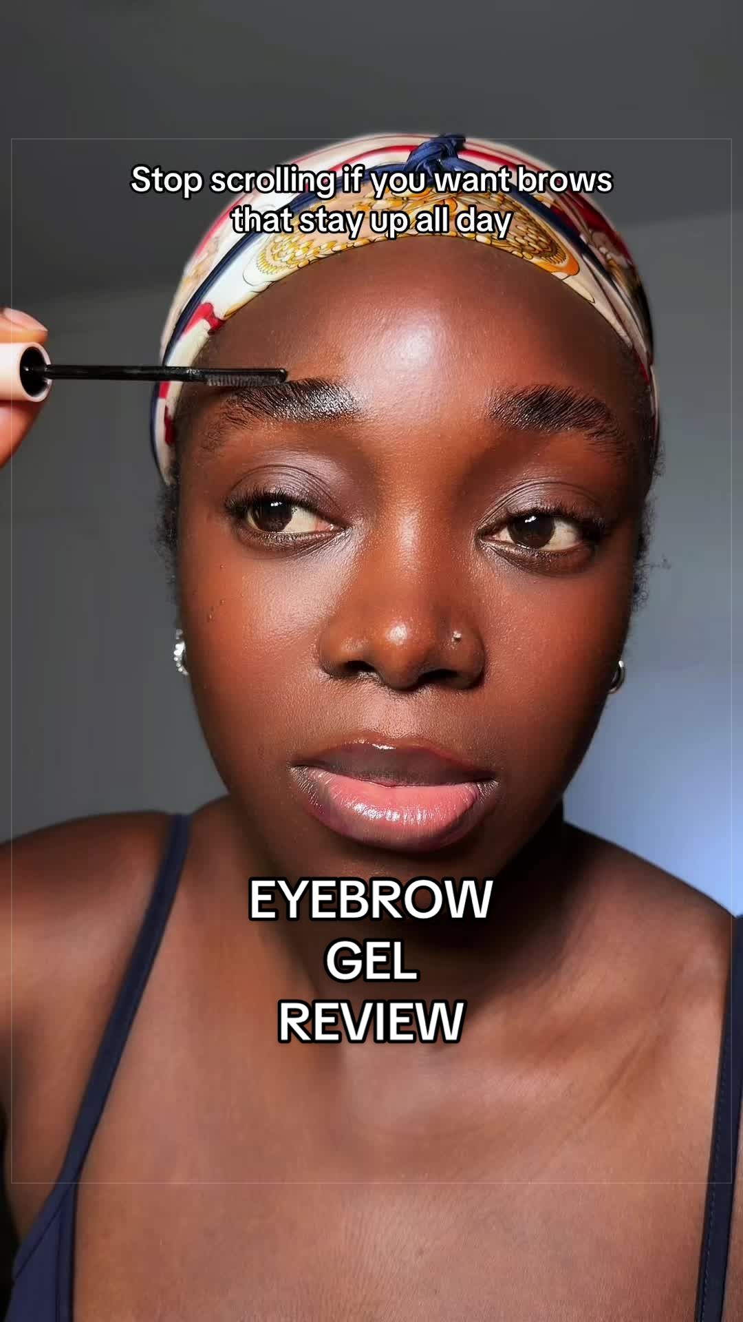 TikTok post by @adebukolashabla for Jecca Blac. Caption reads: [...] one of my favorite eyebrow gels @Jecca Blac....