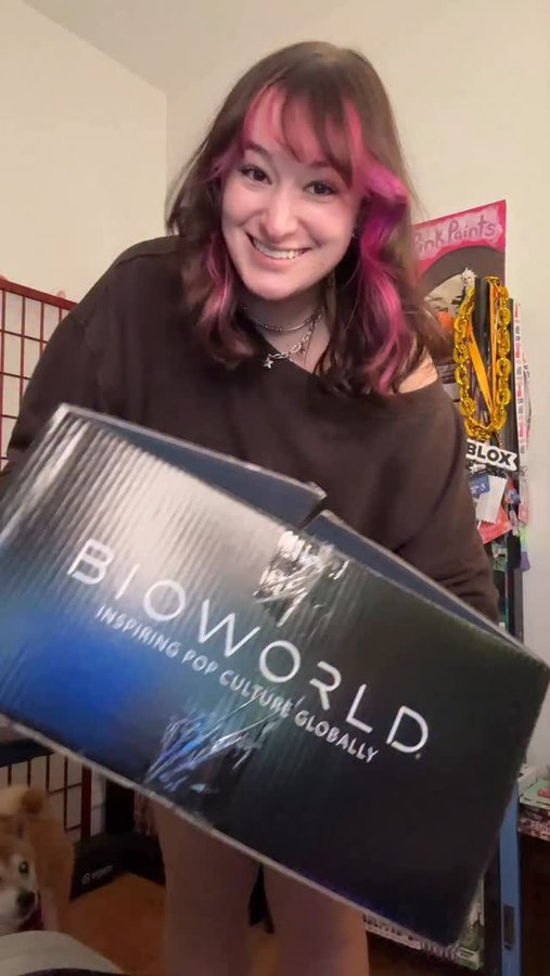 Instagram post by @enokinoel for Sanrio. Caption reads: Kuromi’s turning 20!! 🖤🎂 You already know I had....