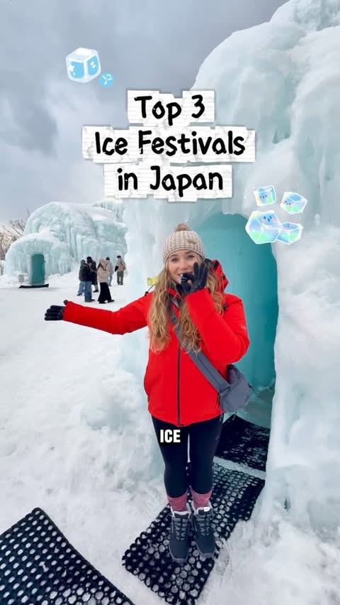 Instagram post by @katie.caf for Hoshino Resorts. Caption reads: [...] Village: A night-only village at....