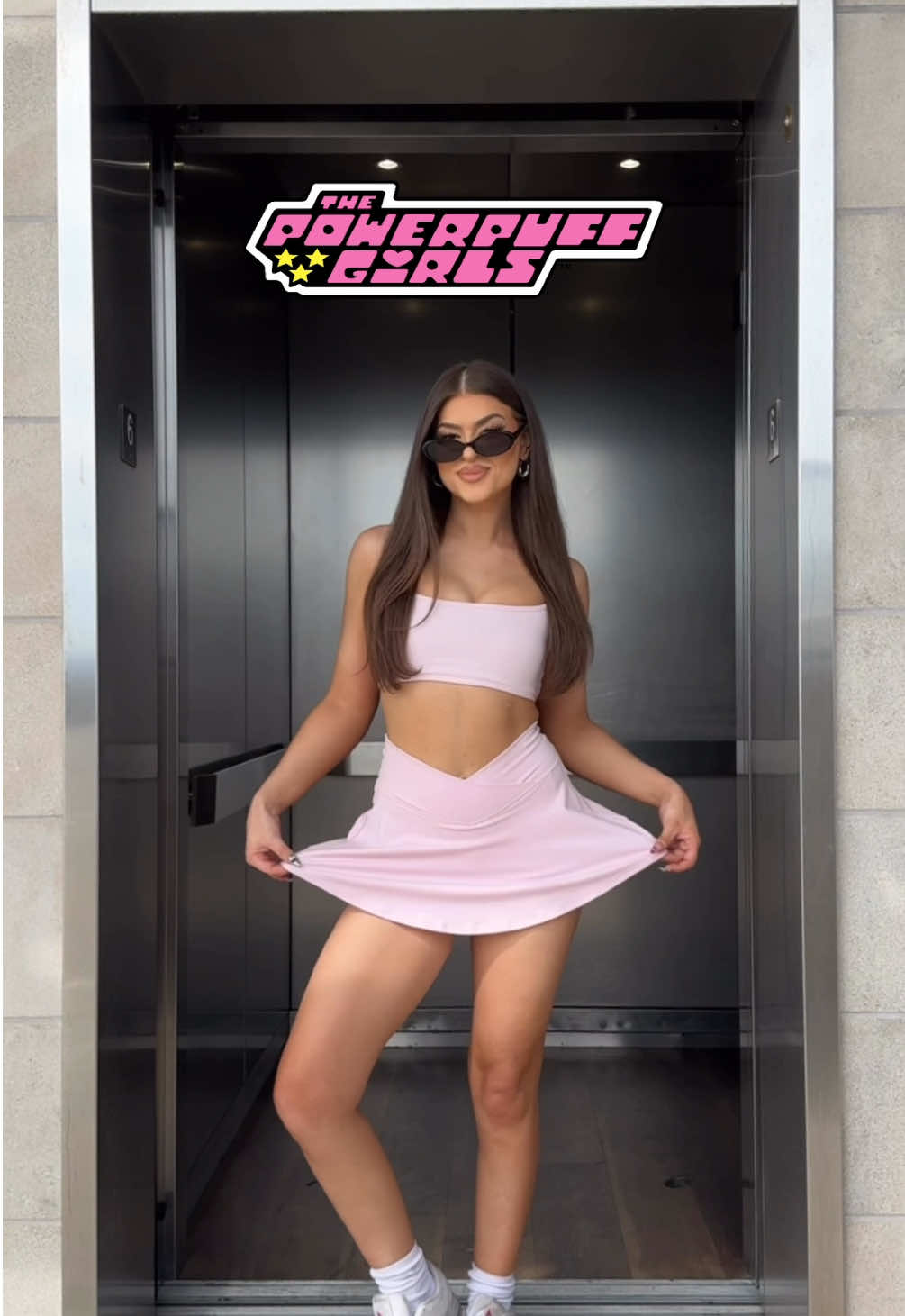 TikTok post by @gabidaiagi for Elite Eleven Sporting. Caption reads: which powerpuff girl are you? 💗 @Elite Eleven use....