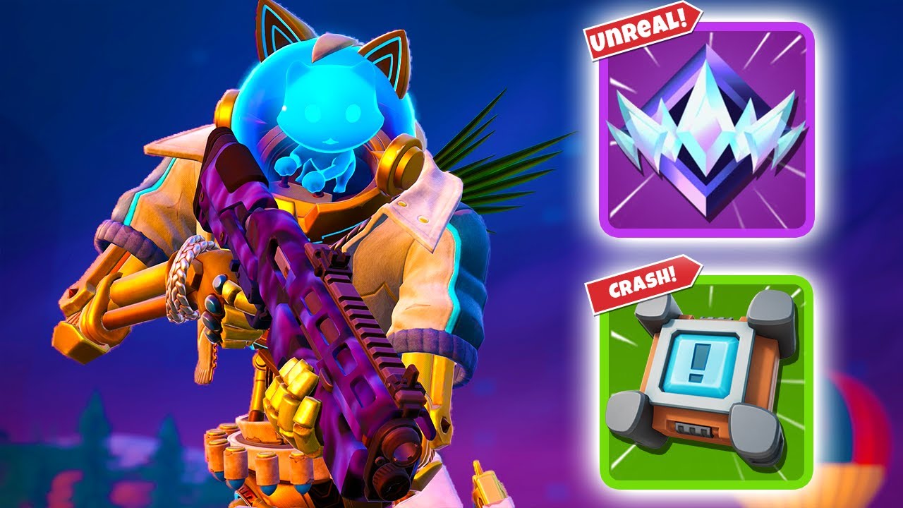 YouTube post by @Sliinky for G FUEL. Caption reads: High Elimination Unreal Ranked Zero Build Gameplay....