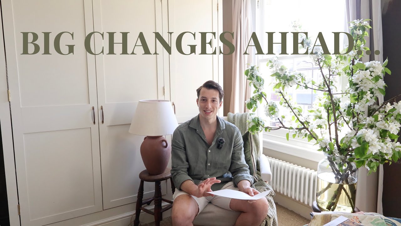 YouTube post by @ashmazzina for The Kitchn. Caption reads: Spring Bedroom Makeover + Planning Our Move.