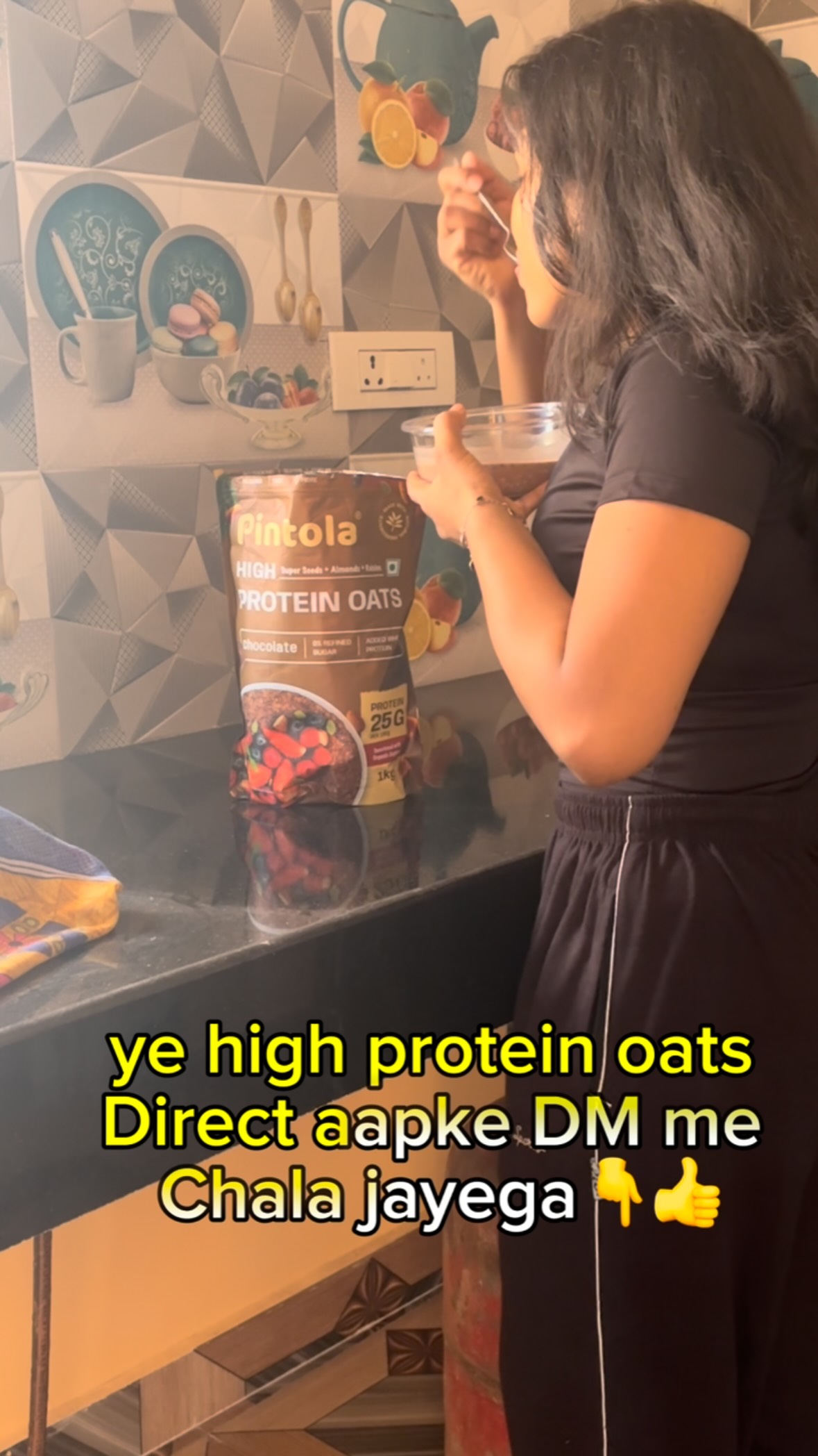 Instagram post by @_strengthwithsona_ for Pintola. Caption reads: Power up your routine with @pintola.in....