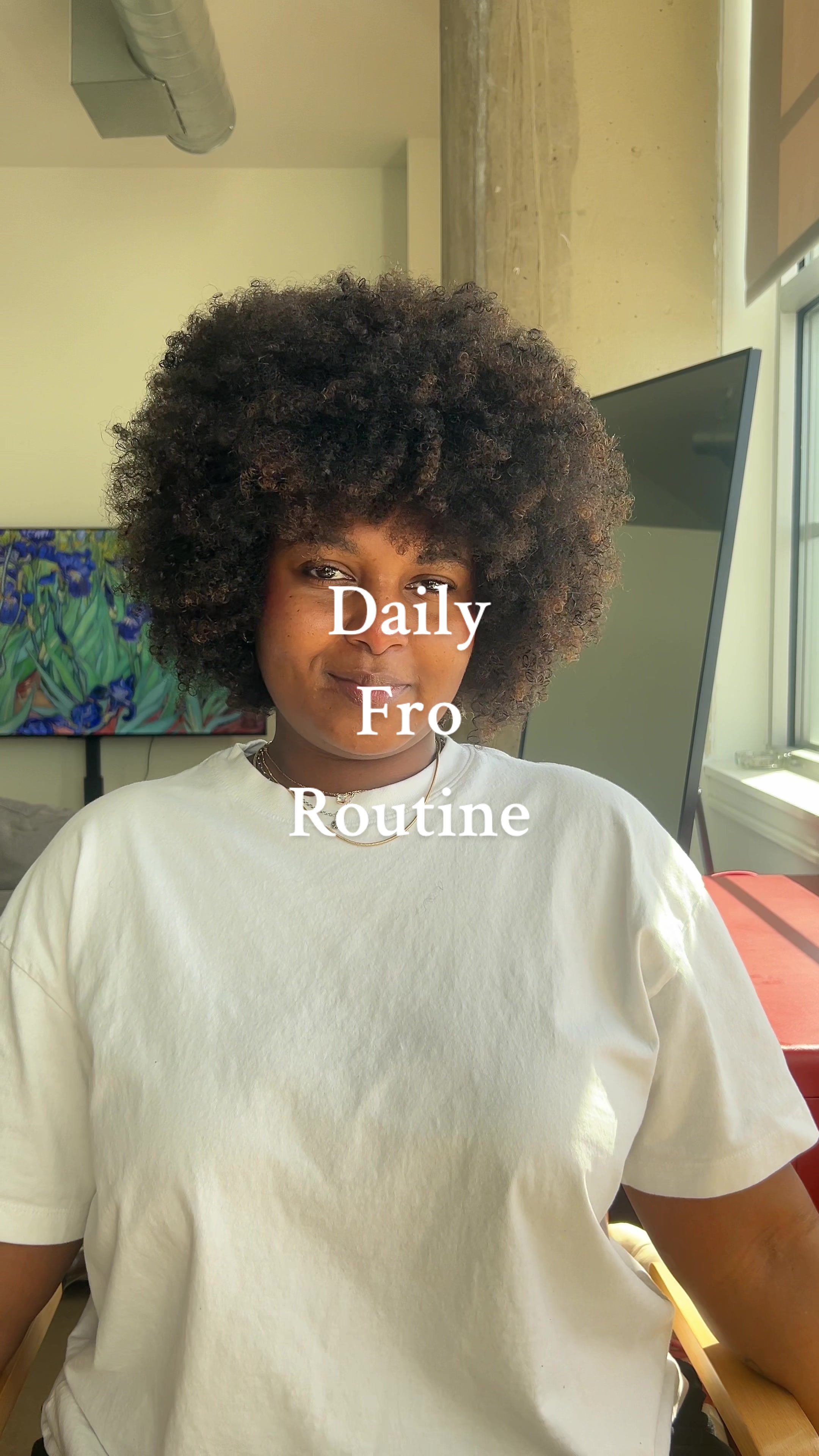 TikTok post by @stephywitdagoodfro for Kitsch. Caption reads: 5 ⭐️ treatment daily  @Divi Scalp & Hair Health ....