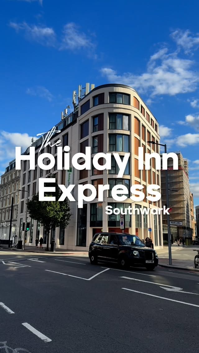 Instagram post by @samanthathomson7 for Visitengland. Caption reads: Our stay at @hiexsouthwark was just perfect!....