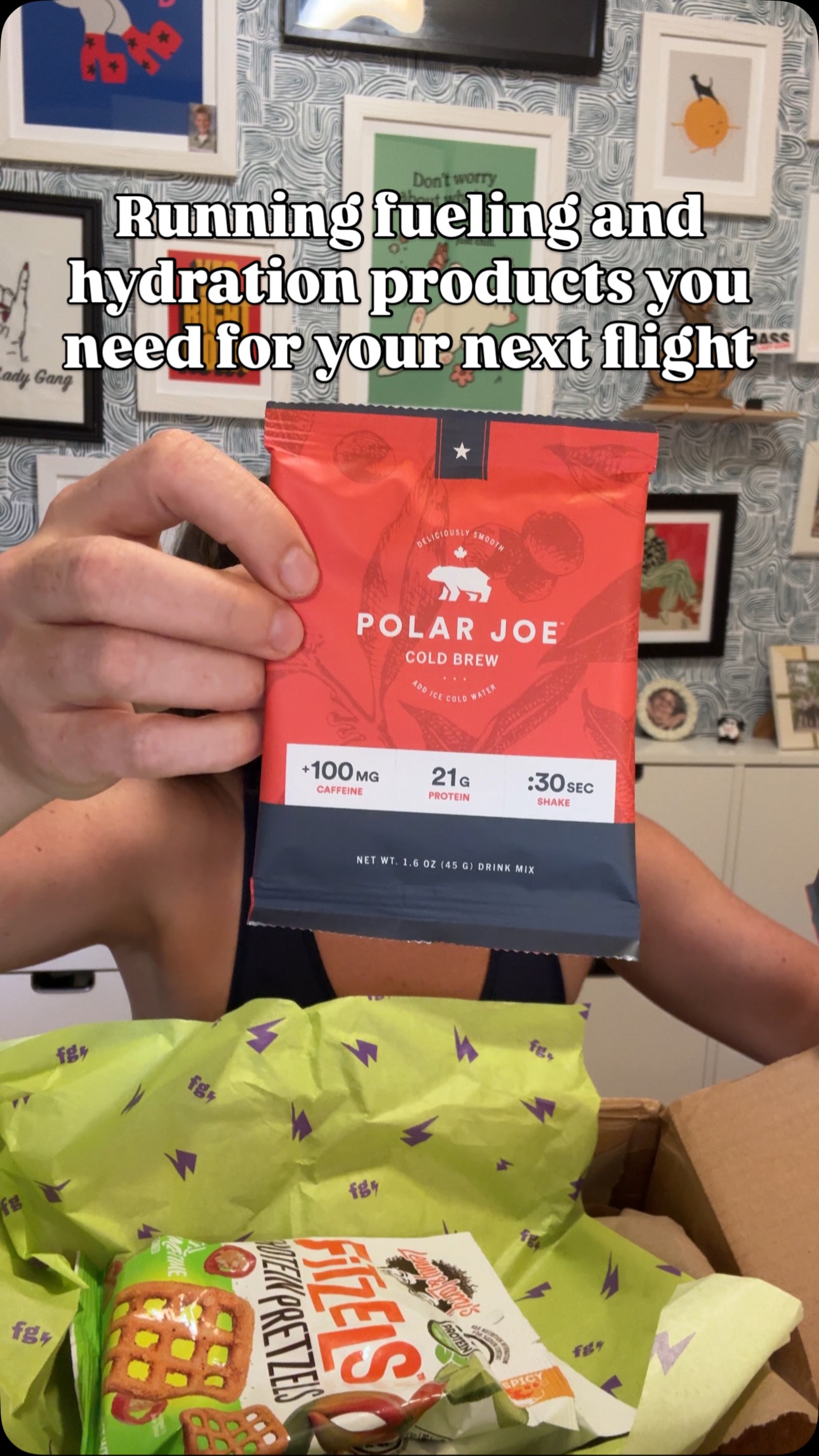 Instagram post by @kellykkroberts for Fuel Goods. Caption reads: If you're looking for a DELICIOUS protein powder,....