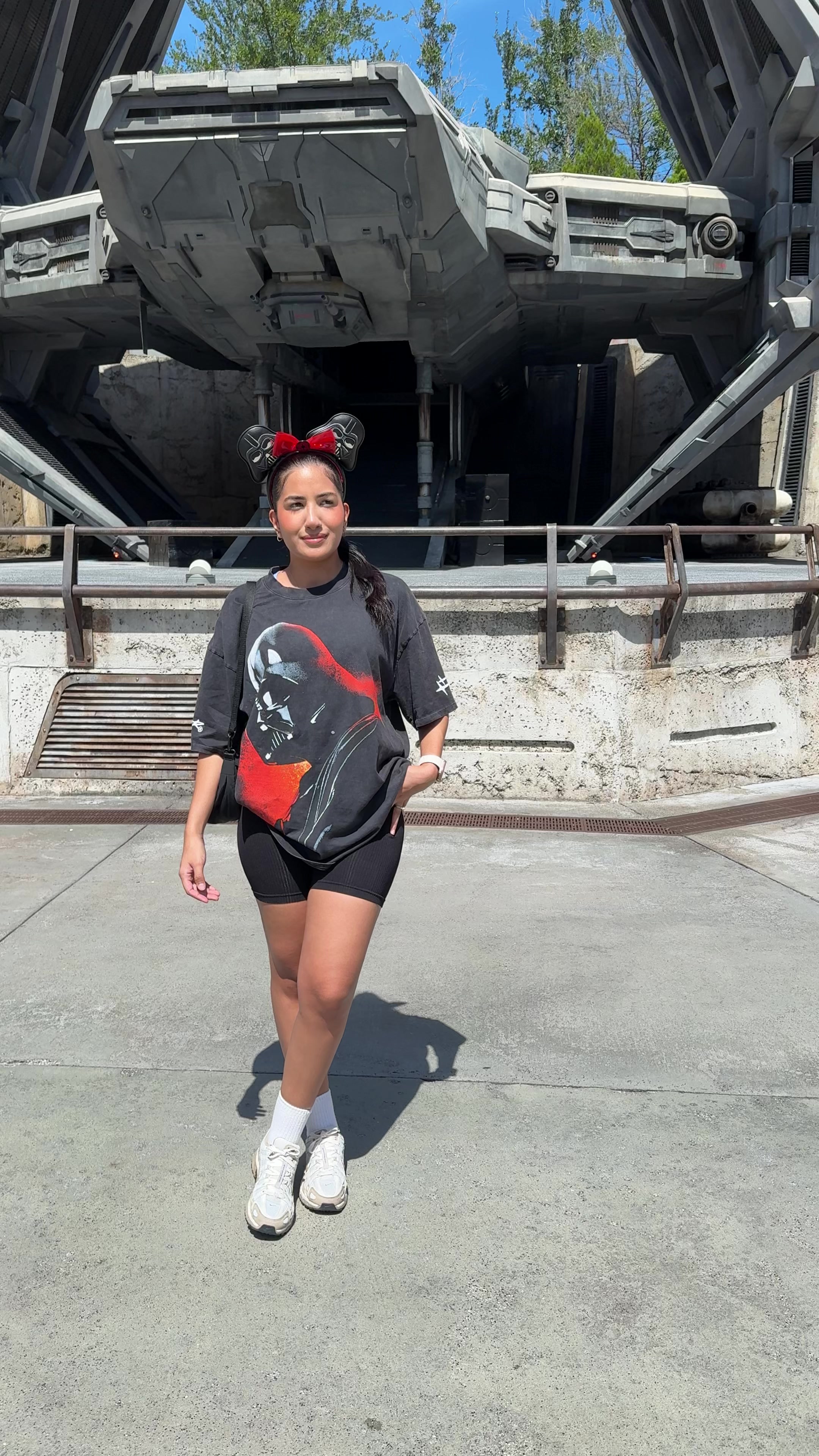 TikTok post by @nikkislooks for Culture Kings. Caption reads: [...] my fave shirt ever #fyp #darthvader @Culture....