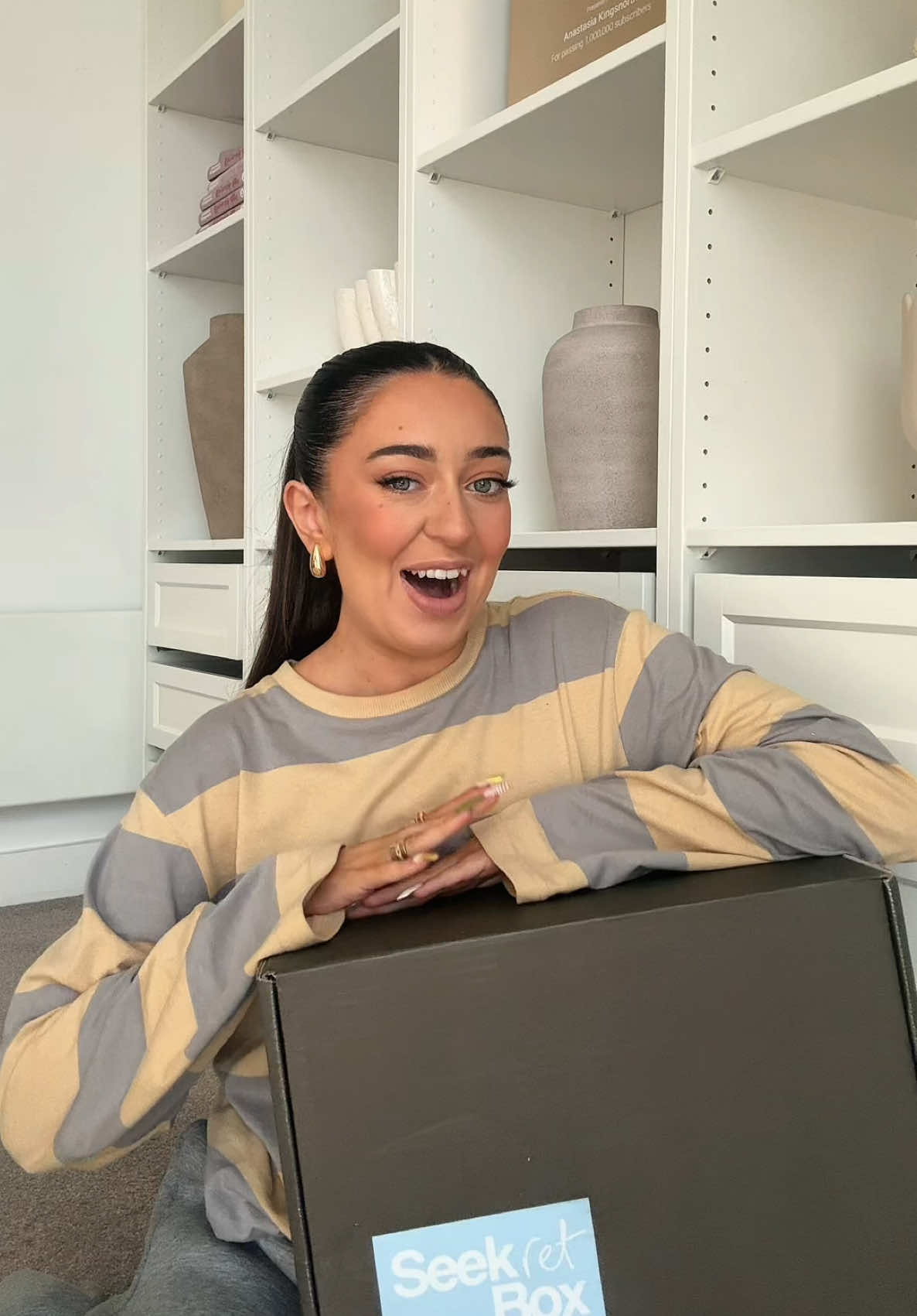 TikTok post by @anastasiakingsnorth for Sisters And Seekers. Caption reads: [...] the brand new Seekret Box from @Sisters and....