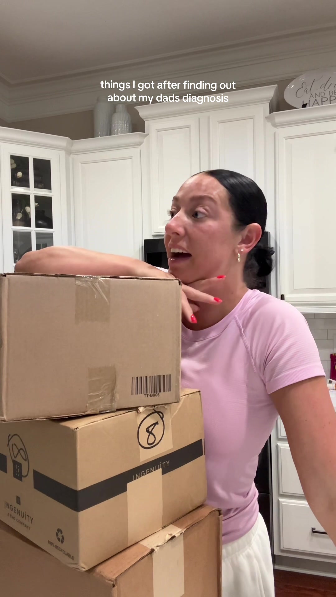 TikTok post by @caro_manning for Crisp Power. Caption reads: [...] we are so grateful! @myprotein @RYSE @Crisp....