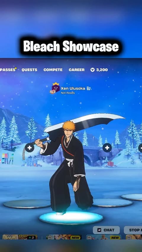 Instagram post by @ulusoka for Epic Games. Caption reads: BLEACH IS IN FORTNITE! Thank you @epicgames....