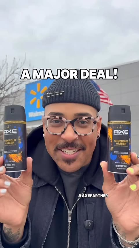 Instagram post by @fritooo_95 for AXE. Caption reads: You can smell good with this MAJOR deal on AXE’s....