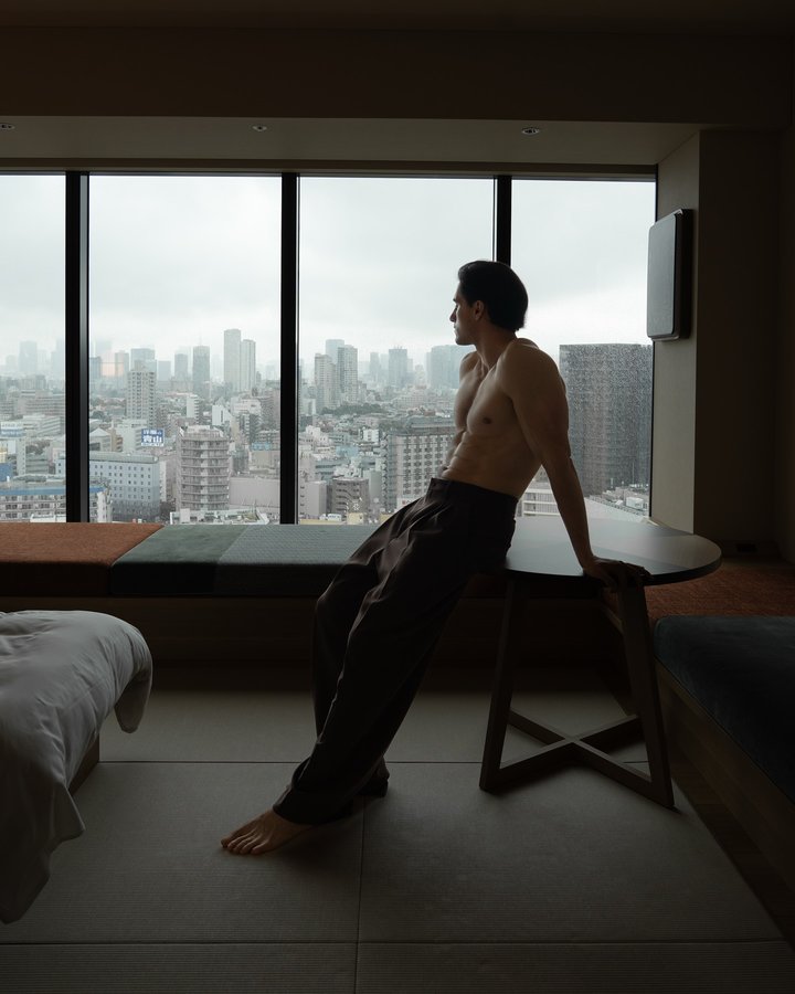 Instagram post by @leo.cressant for OMO by Hoshino Resorts. Caption reads: Above the clouds ☁️ A beautiful stay at the....
