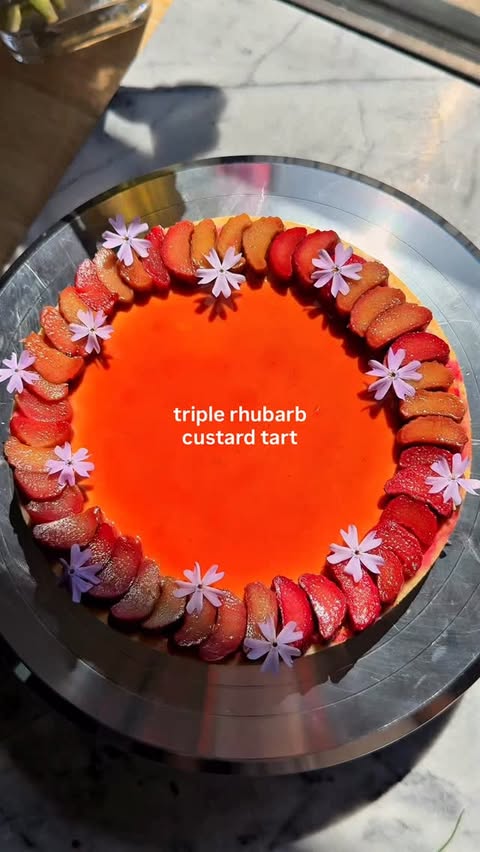 Instagram post by @dearsaturdays for OXO. Caption reads: [...] rhubarb came together so easily with @OXO....