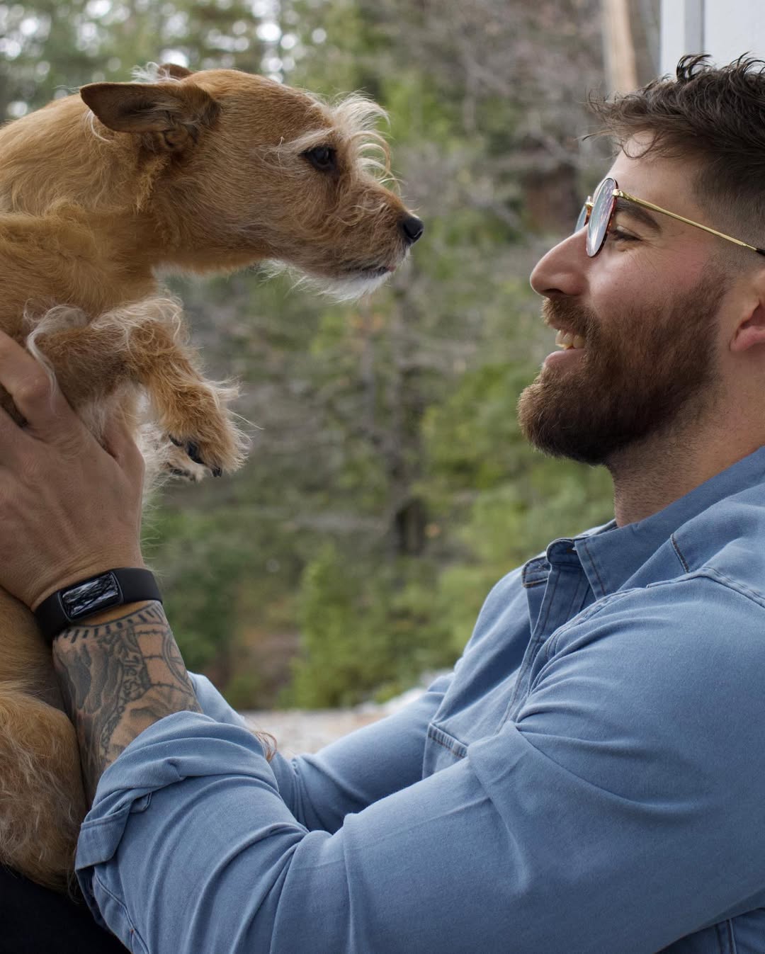 Instagram post by @bradley.thor for Fitbit. Caption reads: #ad @Fitbit Charge 5 is helping me rely more and....