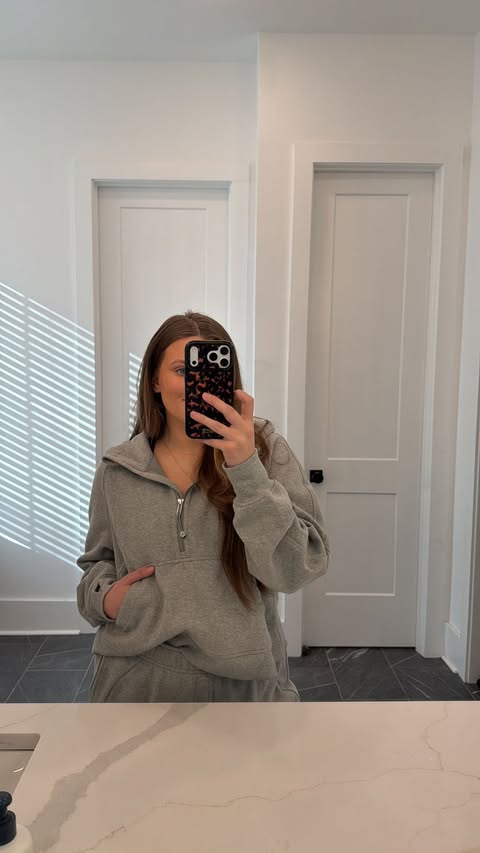 Instagram post by @calipries for lululemon. Caption reads: Comfy but still put together with @lululemon 🤍✨....