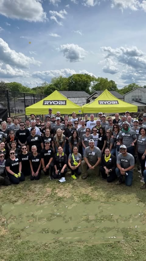 Instagram post by @houseprojectuk for RYOBI Tools USA. Caption reads: Ad Come with me to South Carolina, USA 🇺🇸 A....