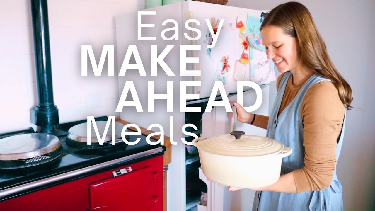 YouTube post by @FromScratchFarmstead for Ancient Nutrition. Caption reads: Batch Cooking (From the Pantry) for a Busy Week!.