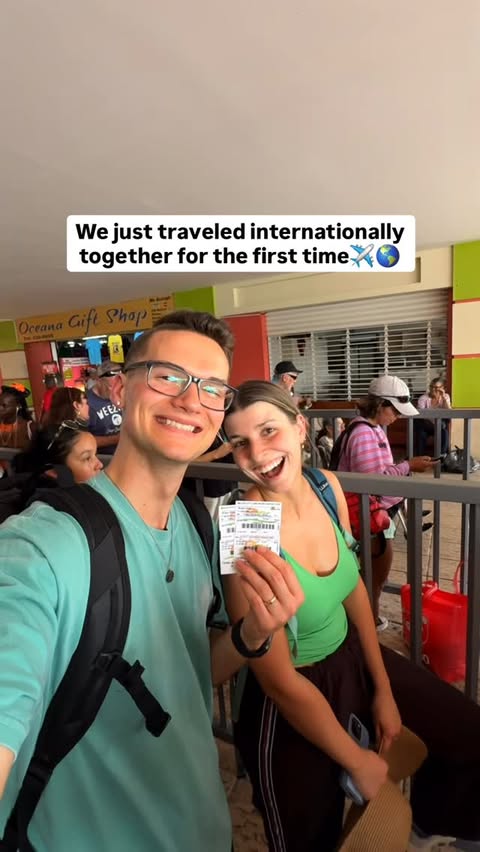 Instagram post by @hikingwithhykes for Airalo. Caption reads: [...] to a foreign country. But with @airalo you....