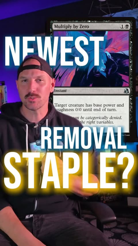 Instagram post by @bullwark_mtg for Magic: The Gathering. Caption reads: The newest staple removal? Will 'Multiply by Zero'....