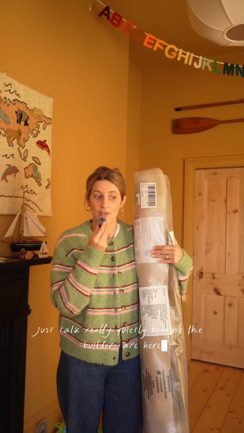 Instagram post by @thehouseofwaffle for MADE.com. Caption reads: Ad-pr product - I think I've found the perfect rug....