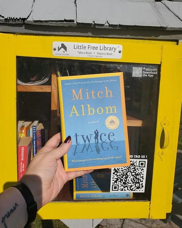 Instagram post by @mitchalbom for Good Morning America. Caption reads: [...] to a fantastic partnership with....