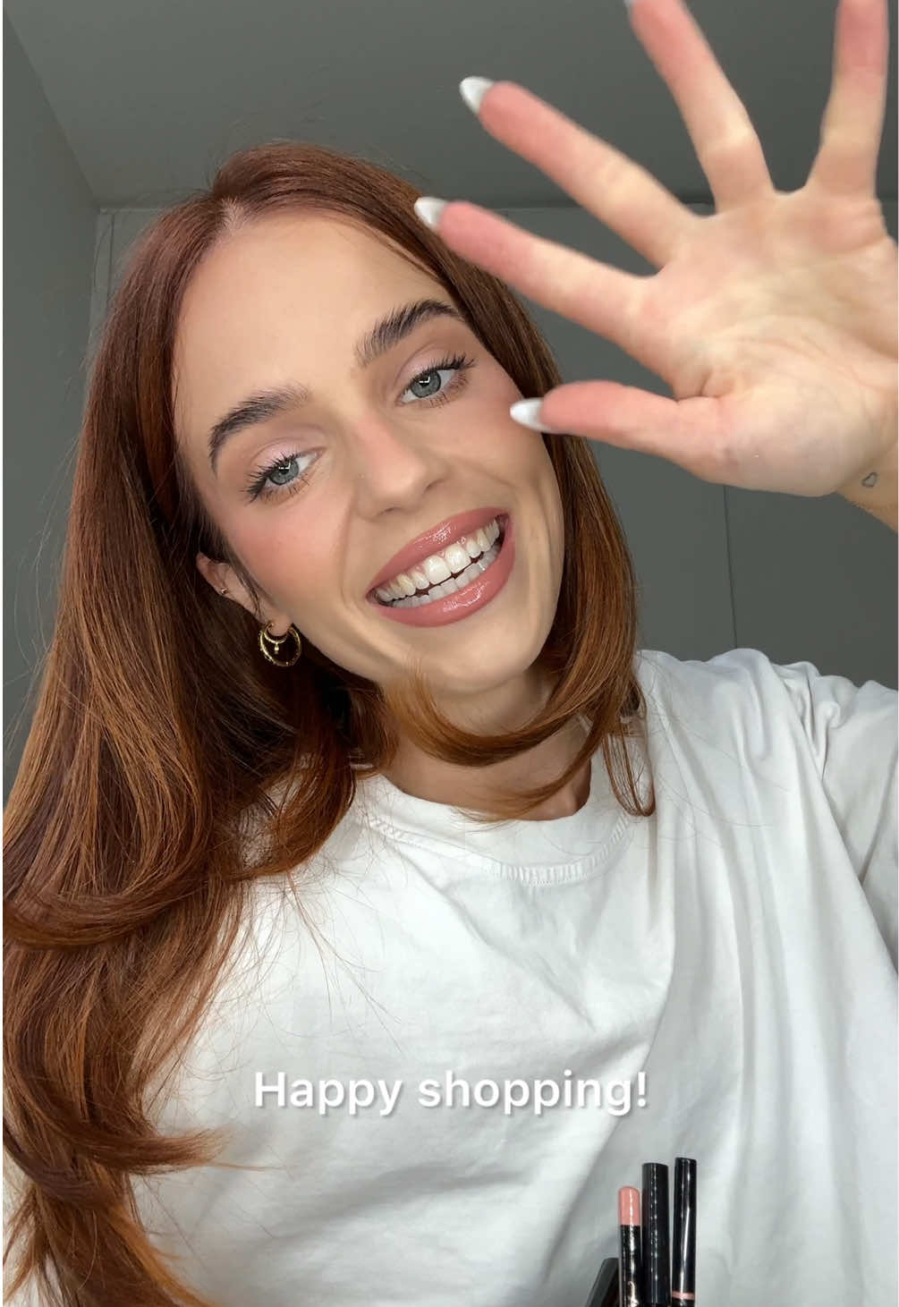 TikTok post by @adellepetros for Anastasia Beverly Hills. Caption reads: 30% off brows & palettes, 40% off lips from....