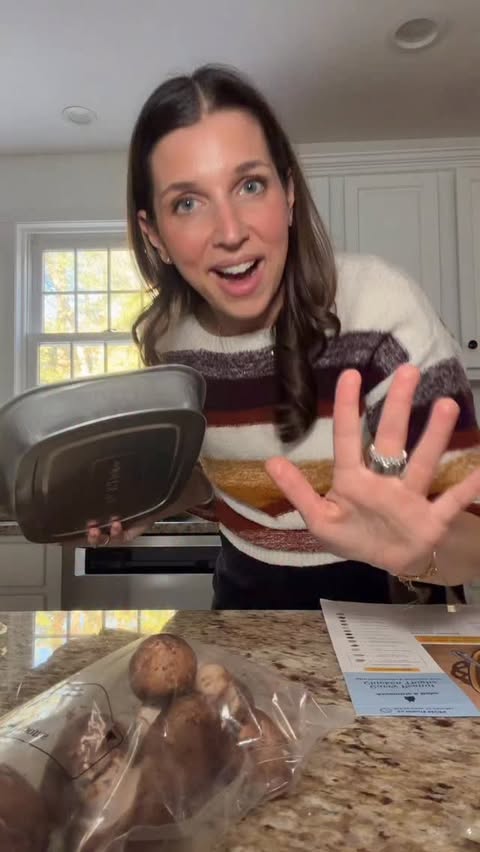 Instagram post by @sheisapaigeturner for Blue Apron. Caption reads: #BlueApronPartner As a mom of four, our evenings....