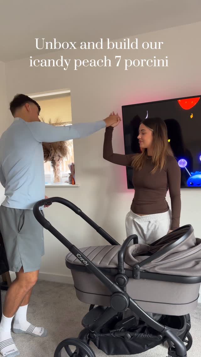 Instagram post by @shanwillsss for iCandy World Belgium. Caption reads: A moment for the pram✨ @icandyworlduk AD #icandy....