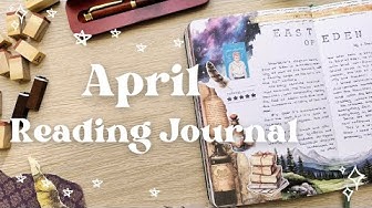 YouTube post by @bujobyfilo for Ellington Pens. Caption reads: ⚗️ April 2025 Reading Journal Update 🔪.