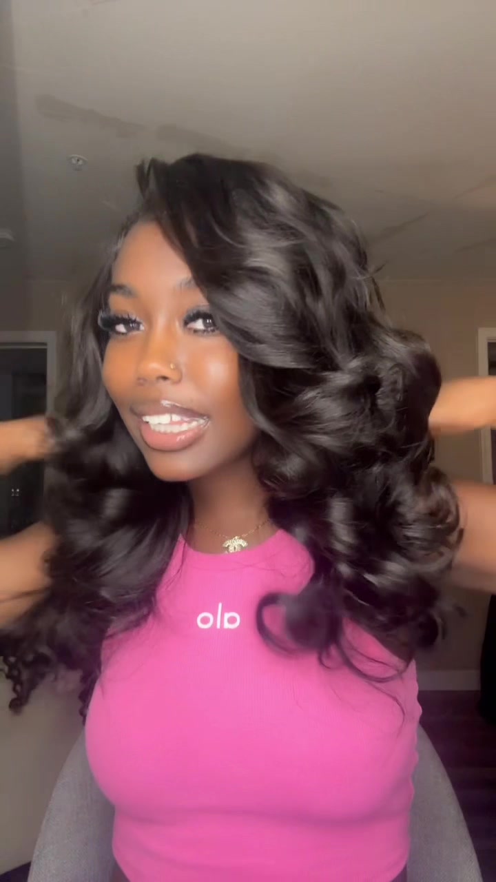 TikTok post by @trendyydevin for Celie Hair. Caption reads: [...] the quality is amazing! 🤩 Hair from....