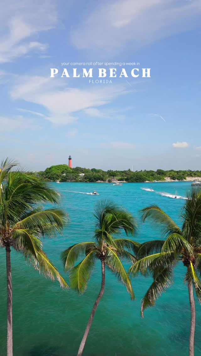 Instagram post by @thecapturingcouple for The Palm Beaches. Caption reads: Your camera roll after spending a week in The Palm....