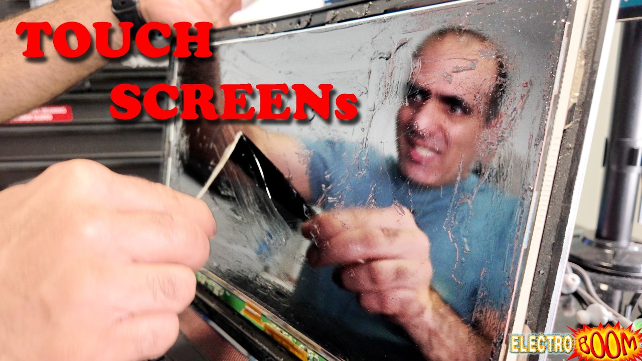 YouTube post by @ElectroBOOM for Brilliant.org. Caption reads: The Touchscreen that Changed the World!.