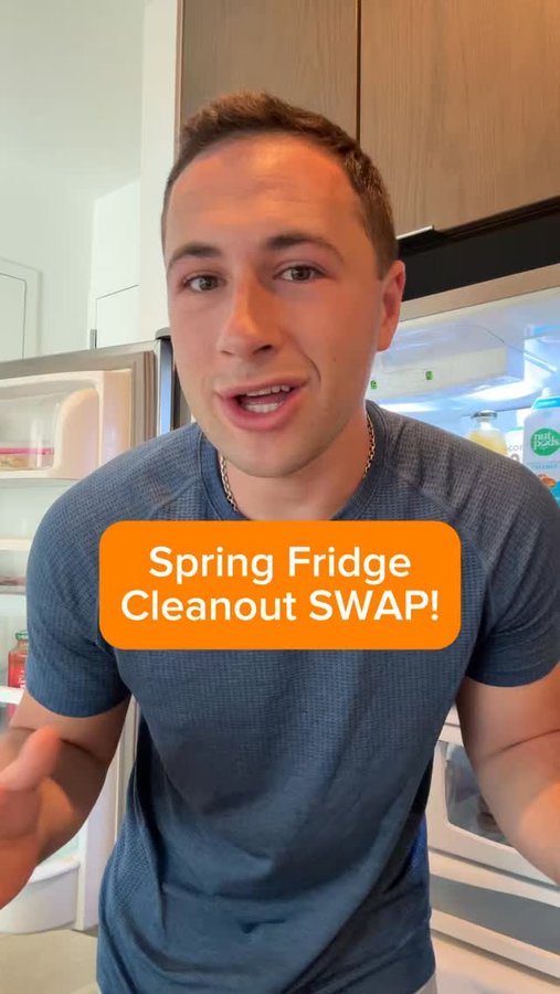 Instagram post by @healthwithhunter for MALK Organics. Caption reads: I was cleaning out my friend’s fridge and had to....