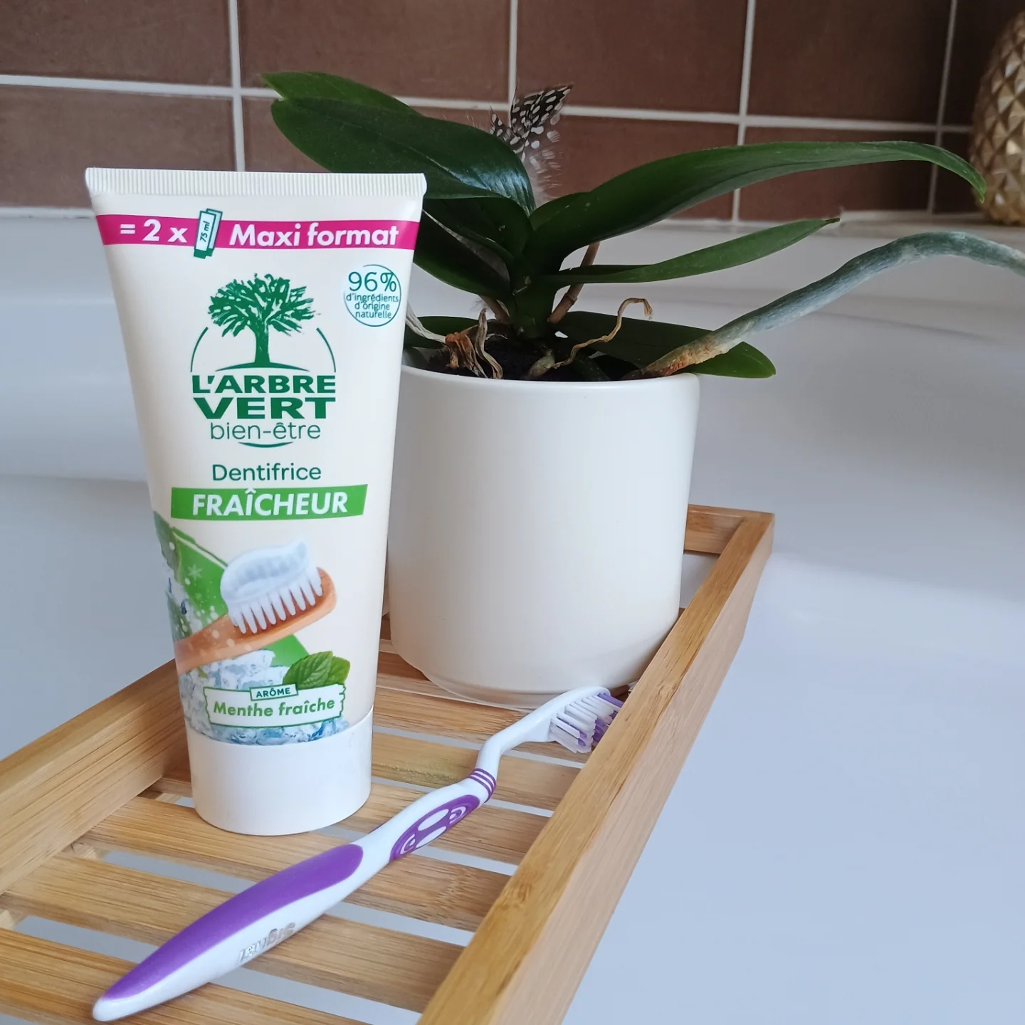 Instagram post by @une_bretonne_heureuse for FeedGood. Caption reads: 🌿 L'ARBRE VERT 🌿

Je remercie @larbrevert_fr et....