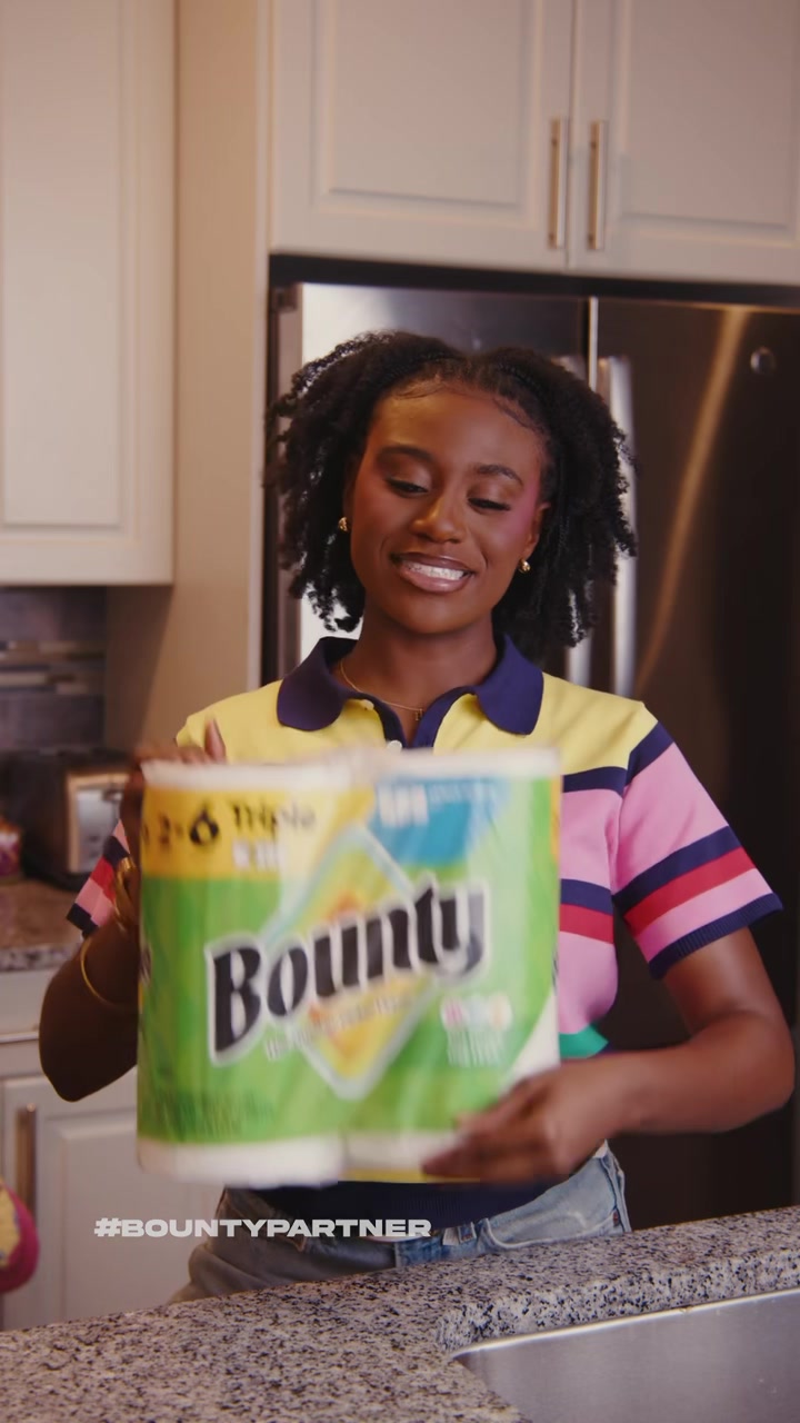 TikTok post by @callmehaleyj for Bounty. Caption reads: #BountyPartner A new semester always starts with....