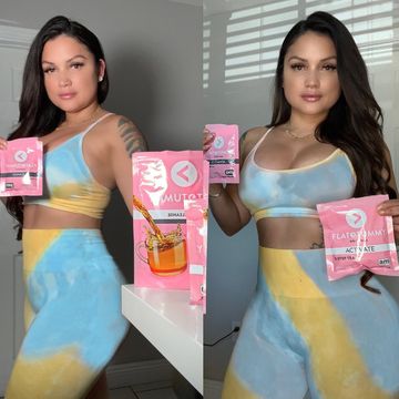 Instagram post by @misskay_22 for FLAT TUMMY CO. Caption reads: #ad I just finished my @flattummyco cleanse and....