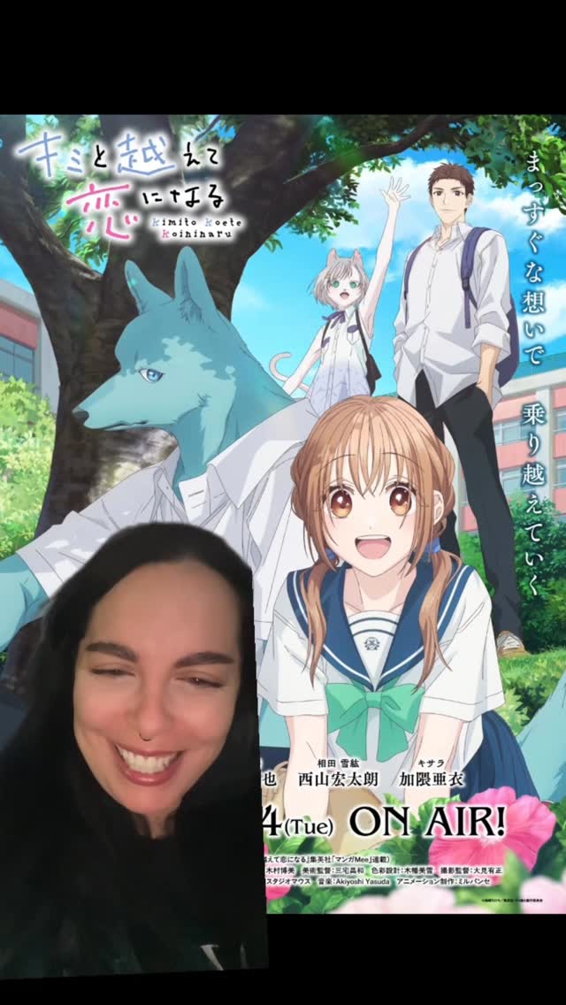 Instagram post by @gusbychan for Crunchyroll. Caption reads: Hidaka como humano😳 el anime se llama “With you,....